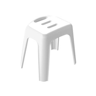 Spirella Spirella - Taburete Con Asiento De Ducha Grande Hocker Blanco - M&aacute;x. 130 Kg
