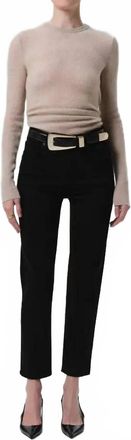 Citizens Of Humanity Caia Straight Leg Pants In Plush Black