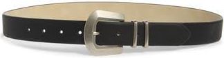Vince Camuto Classic Faceted Buckle Belt in Black at Nordstrom Rack, Size X-Large