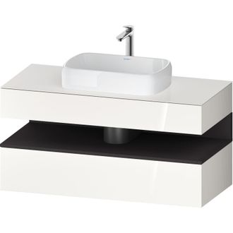 Duravit Duravit Qatego Consola Mueble Bajo Lavabo, 1 Extra&iacute;ble, 1 Caj&oacute;n