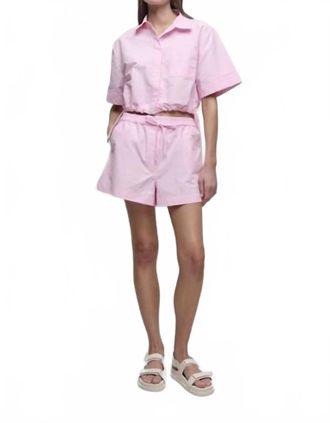 SIMKHAI Jenkins Cotton Drawstring Shorts In Daisy