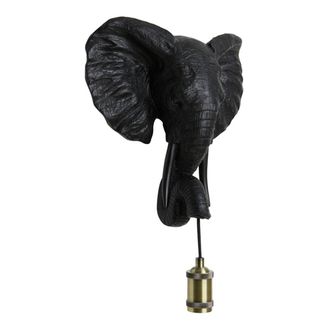 Light & Living Aplique De Pared - Elephant - Negro - Pl&aacute;stico - - Light&living