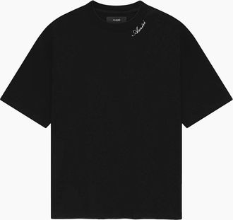 Amiri Mens Script Jmodal Reg Tee Black - Size: 36