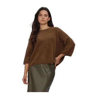 Knit-ted Truien & Vesten, Dames, Bruin, S, Wol, Hans Top