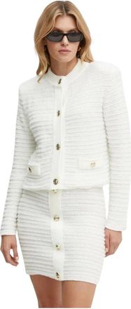 Simona Corsellini Cardigan - Dames - Vesten - Beige - M - Polyester - Truien & Vesten
