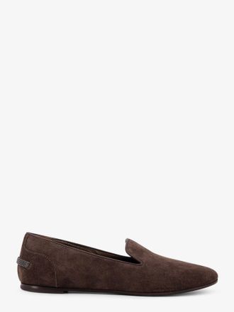 Brunello Cucinelli Mocassini in suede con dettaglio Monile - BRUNELLO CUCINELLI - gender_Woman