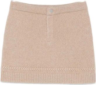 Guest In Residence Jean Mini Rok - Dames - Korte rokken - Beige - M - Rokken