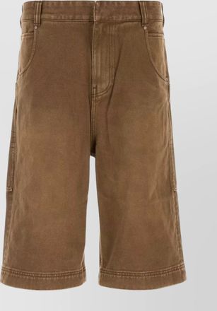 Entire studios bermuda shorts with knee length and pockets