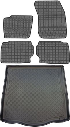 OEM Juego De Alfombrillas De Goma Para Coche Y Maletero Para Ford Mondeo V Liftback (desde Enero De 2015 Hasta 2022)