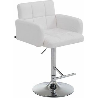 Clp Sgabello Los Angeles in similpelle bianco cromo