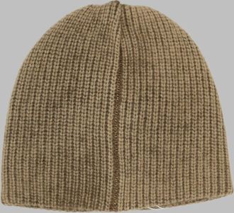 Amish AMX219CT84_XXXXC0761 Wool Logo Beanie - Brown