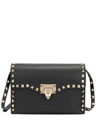 Tiffany & Fred Studded Leather Crossbody Flap Bag