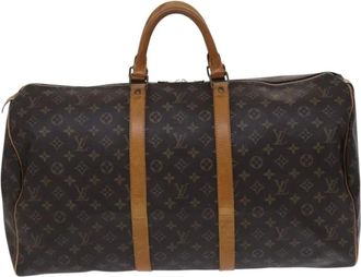 Louis Vuitton Pre-owned Weekend Bags, female, Brown, Size: ONE SIZE Pre-owned Keepall Travel Bag