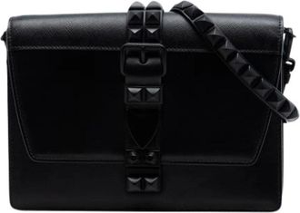 Prada Pre-owned Elektra Crossbody - Dames - Vintage Schoudertas - Zwart - ONE Size - Leer - Vintage