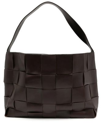 St.Agni Grote geweven shopper - Bruin