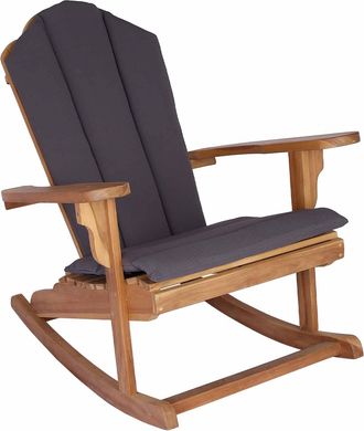 vidaXL Silla Mecedora Adirondack De Jard&iacute;n Natural 100% Poli&eacute;ster Vidaxl