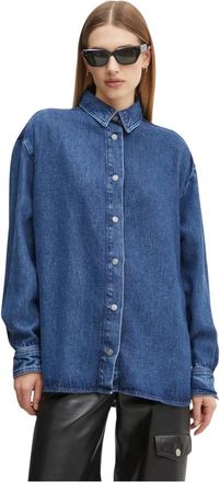 Won Hundred Denim Shirt - Dames - Spijkeroverhemden - Blauw - XS - Denim - Overhemden