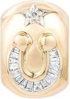 Adina Reyter Horseshoe Diamond Lucky Big Bead Charm in Yellow Gold/Diamond at Nordstrom