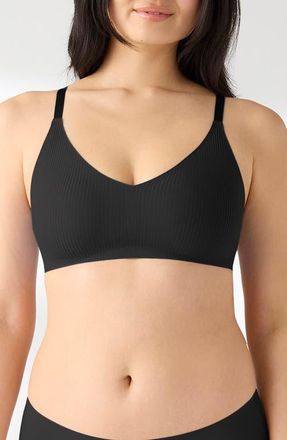 True & Co. Rib Triangle Bra in Black at Nordstrom, Size X-Small
