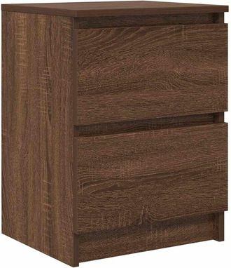 vidaXL Vidaxl - Mueble De Tv De Madera De Roble Marr&oacute;n 40x35x54 Cm