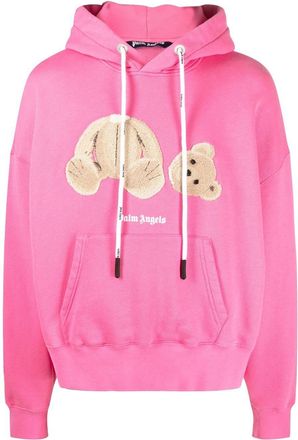 Palm Angels Palm Angels Bear hoodie - men - Organic Cotton - S - Pink