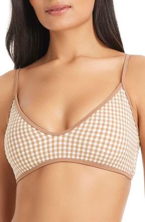 Sanctuary Scoop Neck Swim Top in Toasted Coconut at Nordstrom, Size X-Large