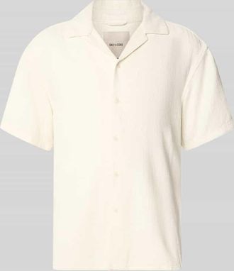 Only & Sons Regular Fit Freizeithemd aus Viskose-Leinen-Mix Modell LATHAM in Offwhite, Gr&ouml;&szlig;e XXL