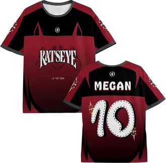 Generic Katseye Merch Jersey T-Shirt Crewneck Short Sleeve Sportwear Tee Men Women Outdoor Streetwear Tops (XXS,A03)