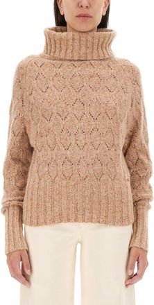 Kiton Brown Knitted Turtle Neck Sweater