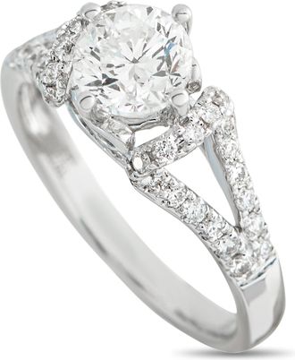 Luxury Bazaar 18K White Gold 1.21ct Diamond Ring MF26-050426