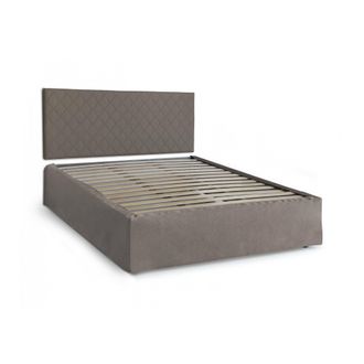Dmora Dmora - Cama Matrimonial Dbenass, Juego De Cabecero En Ecopiel Con Base Ortop&eacute;dica Y Cenefa, 100% Made In Italy, Adecuado Para Colch&oacute;n De 160x190 Cm, 