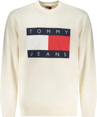Tommy Hilfiger Sweatshirt met lange mouwen - Heren - Sweatshirts - Beige - S - Katoen - Hoodies & sweatvesten