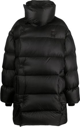Rick Owens Jumbo Poncho Drella - Heren - Parka Jassen - Zwart - S - Nylon - Jassen