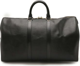 Louis Vuitton Noir Epi Leather Boston Bag (Pre-Owned)