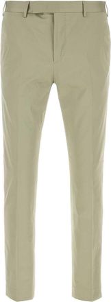 Pantaloni Torino Sage Green Stretch Cotton Pant