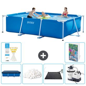 Intex Piscina Con Estructura Rectangular - 300x200x75 Cm - 7-piezas S12