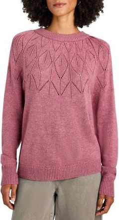 Splendid Stowe Open Stitch Sweater in Wildflower at Nordstrom Rack, Size X-Small