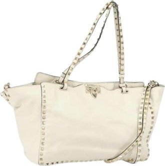 Valentino Pre-owned Tote Bags, female, White, Size: ONE SIZE Pre-owned Leather handbags