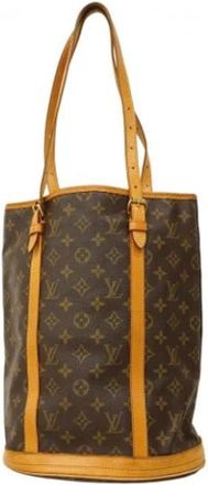 Louis Vuitton Pre-owned Bucket Bags, female, Brown, Size: ONE SIZE Pre-owned Bucket GM Tote