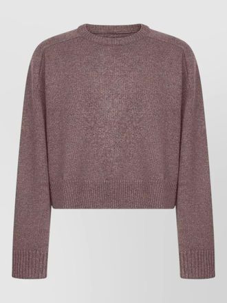 Loulou Studio bruzzi womens cropped crew neck sweater