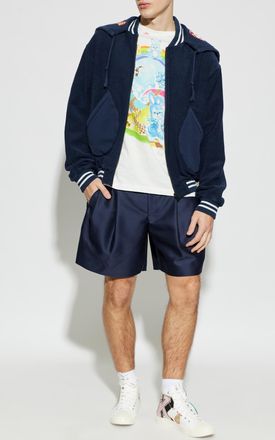 Kenzo Sweatshirt With Colorful Patches On The Hood, Mens, Navy Blue
