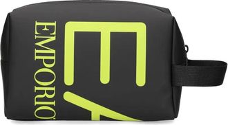 Emporio Armani Toilettas met logo - Zwart