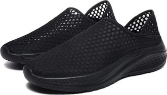 Generic Barefoot Shoes Mens Women Air Mesh Slip On Walking Shoe Quick Dry Breathable Lightweight Trainer Rebound Core Outdoor Flat for Jogging Gym Athletic Fi