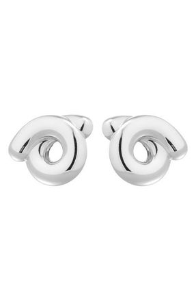 Bea Bongiasca Tarallo Stud Earrings in Silver at Nordstrom