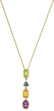 Effy Semiprecious Stone & Diamond Y-Necklace in Gold Multi at Nordstrom Rack, Size 18
