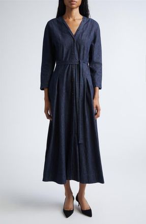 Max Mara Ambra Denim Dress in Ultramarine at Nordstrom, Size 14