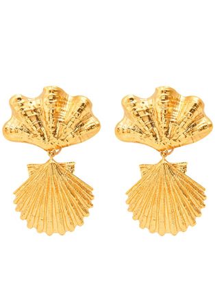 Chloé The Chloé Shells Drop Earrings - Gold - One Size