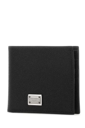 Dolce & Gabbana Mens Black Leather Wallet 80999 Vitello Portafogli