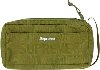 SUPREME Olive Green Pouch 20 x 11cms