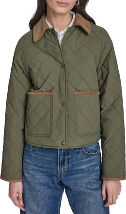 Levi's Quilted Barn Jacket in Olive at Nordstrom, Size X-Small